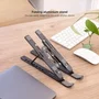 Tooq Soporte Elevador de Aluminio Plegable para Portátiles Gris
