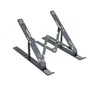 Tooq Soporte Elevador de Aluminio Plegable para Portátiles Gris