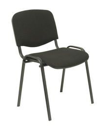 Silla Piqueras Y Crespo Alcaraz Confidente Apilable Asiento Tapizado Aran Negro Pack De 1