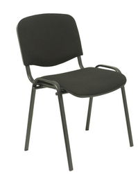 Silla Piqueras Y Crespo Alcaraz Confidente Apilable Asiento Tapizado Aran Negro Pack De 1