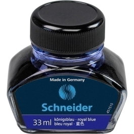 Tinta Estilografica Schneider Frasco 33 Ml Azul