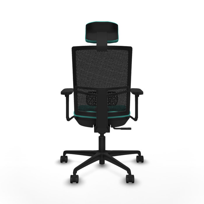 PIQUERAS Y CRESPO Silla de oficina Yunquera con mecanismo Sincro, Turquesa y Negro PIQUERAS Y CRESPO Silla de oficina Yunquera con mecanismo Sincro, Turquesa y Negro