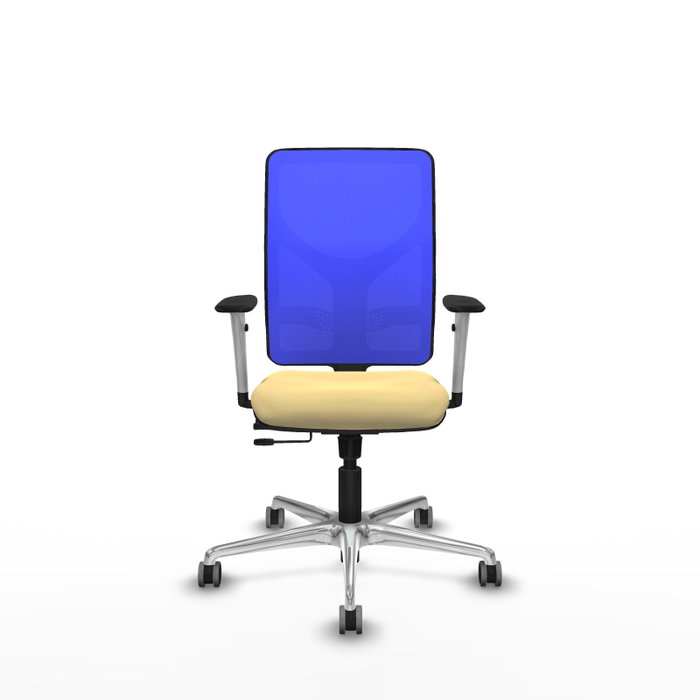 PIQUERAS Y CRESPO Silla de oficina Motilla con mecanismo Sincro/Traslack, Azul y Crema PIQUERAS Y CRESPO Silla de oficina Motilla con mecanismo Sincro/Traslack, Azul y Crema