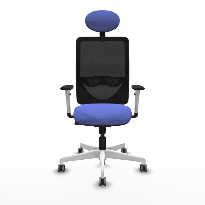 PIQUERAS Y CRESPO Silla de oficina Zulema con mecanismo Sincro, Azul claro y Negro PIQUERAS Y CRESPO Silla de oficina Zulema con mecanismo Sincro, Azul claro y Negro