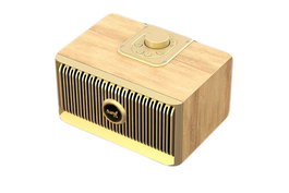 SAMI Altavoz Retro Multimedia con Radio FM, Tipo Madera Clara, 10W, USB y Microfono - SAMI