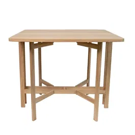 FERRET Mesa de Jardín Plegable de Madera de Acacia FSC para 4 Personas 90x90x75 cm