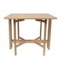 FERRET Mesa de Jardín Plegable de Madera de Acacia FSC para 4 Personas 90x90x75 cm