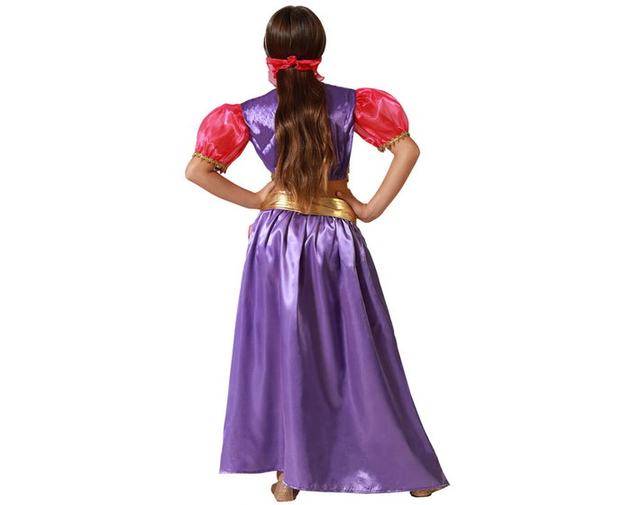 Astra Disfraz Bailarina Árabe Multicolor para Niña 3-4 Años - Incluye Velo, Camiseta, Cinturón y Falda
