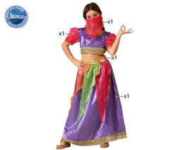 Disfraz Bailarina Árabe Multicolor Vestido Niña