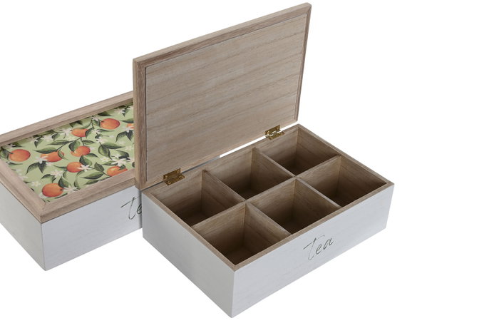 DKD Home Decor Caja de Infusiones MDF 24x16x7,5 cm (Surtido 2 Unidades) DKD Home Decor Caja de Infusiones MDF 24x16x7,5 cm (Surtido 2 Unidades)
