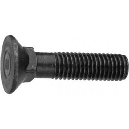 Tornillos de arado DIN608 11x80 con tuerca DIN934 y diámetro 6,8 mm sin baño negro