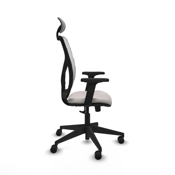 PIQUERAS Y CRESPO Silla de oficina Motilla Blanca con Mecanismo Sincro PIQUERAS Y CRESPO Silla de oficina Motilla Blanca con Mecanismo Sincro