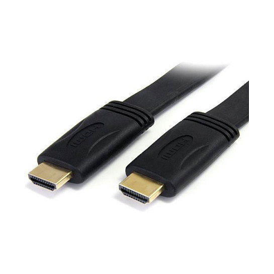 StarTech.com Cable HDMI de alta velocidad con Ethernet 5m Plano - 4K x 2K - Negro