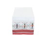 DKD Home Decor Camino de Mesa de Algodón Cascanueces Rojo, Verde y Beige