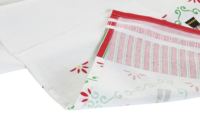 DKD Home Decor Camino de Mesa Navidad Cascanueces Rojo Verde Beige 150 x 50 x 0.2 cm Poliéster Algodón