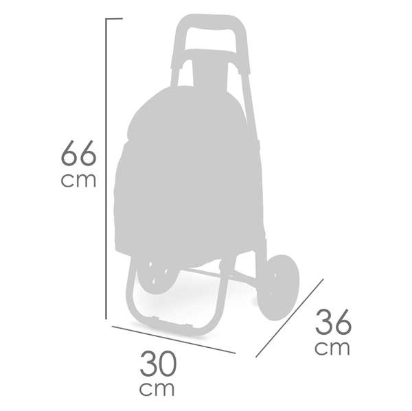 Carro compra rosa funny 66x36x30 cm