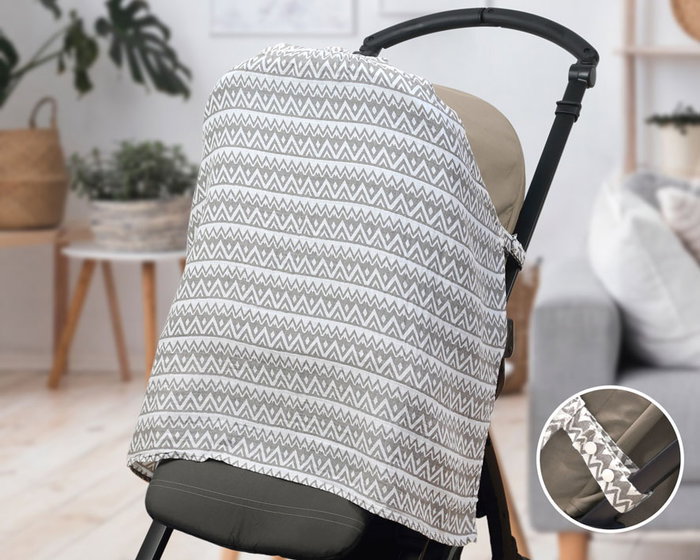 KioKids Protector para Carrito de Bebé Tipo Muselina Geogrey Gris +0 meses KioKids Protector para Carrito de Bebé Tipo Muselina Geogrey Gris +0 meses