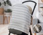 KioKids Protector para Carrito de Bebé Tipo Muselina Geogrey Gris +0 meses