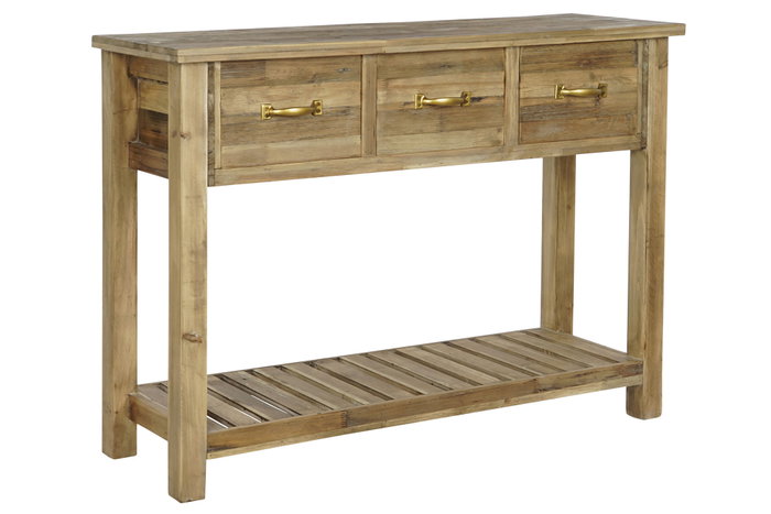 Consola Alpino DKD Home Decor Natural Dorado 36 x 79.5 x 109 cm Consola Alpino DKD Home Decor Natural Dorado 36 x 79.5 x 109 cm