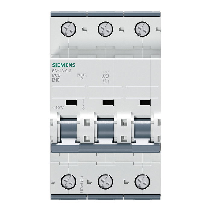Siemens 5SY4310-6 Interruptor Automático 10A 3P 400V