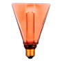 Fbright Bombilla LED Decorativa Diamante E27 4W 200 lm 1800K Luz Cálida 108 x 155 mm Vintage Cristal Dorado Filamento Ámbar