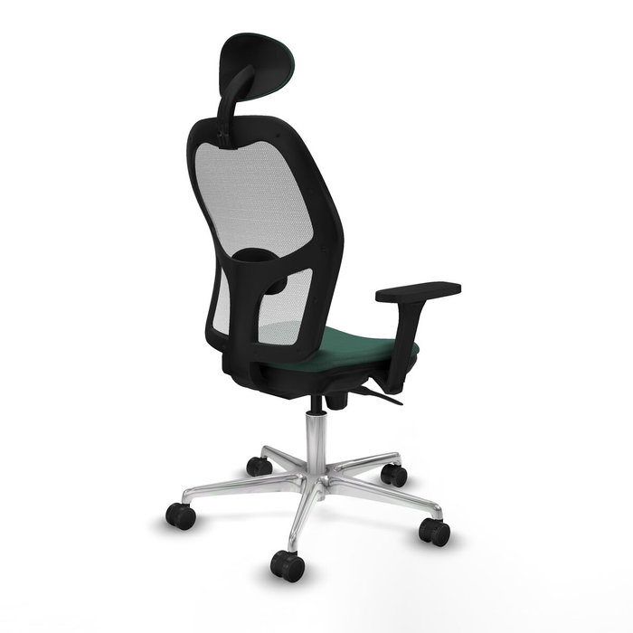 PIQUERAS Y CRESPO Silla de oficina Jorquera Verde botella y Blanco PIQUERAS Y CRESPO Silla de oficina Jorquera Verde botella y Blanco