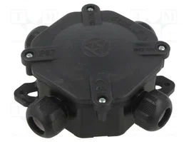 SEZ DK Caja de conexiones ACIDUR 3 Negro IP67