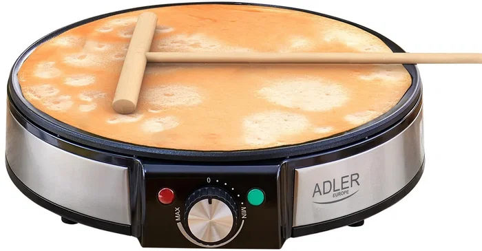 Adler Crepera AD 3058 de 1600 W con placa de 30 cm antiadherente