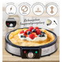 Adler Crepera AD 3058 de 1600 W con placa de 30 cm antiadherente