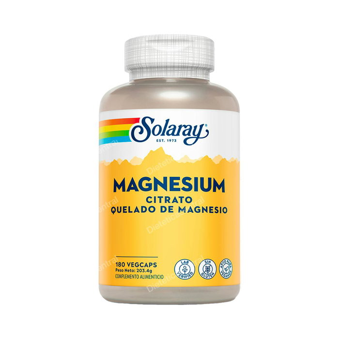 SOLARAY Citrato de Magnesio 180 Cápsulas Vegetales SOLARAY Citrato de Magnesio 180 Cápsulas Vegetales