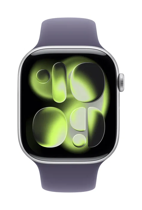 Apple MFH14ZM/A Correa de Fluoroelastómero para Apple Watch (Serie 7/8/SE/Ultra) 44-49mm - Talla M/L, Color Púrpura