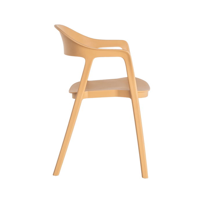 Silla Apilable Ocre Pp Contract 52 X 52 X 80 cm (Set de 2)