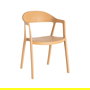 Silla Apilable Ocre Pp Contract 52 X 52 X 80 cm (Set de 2)