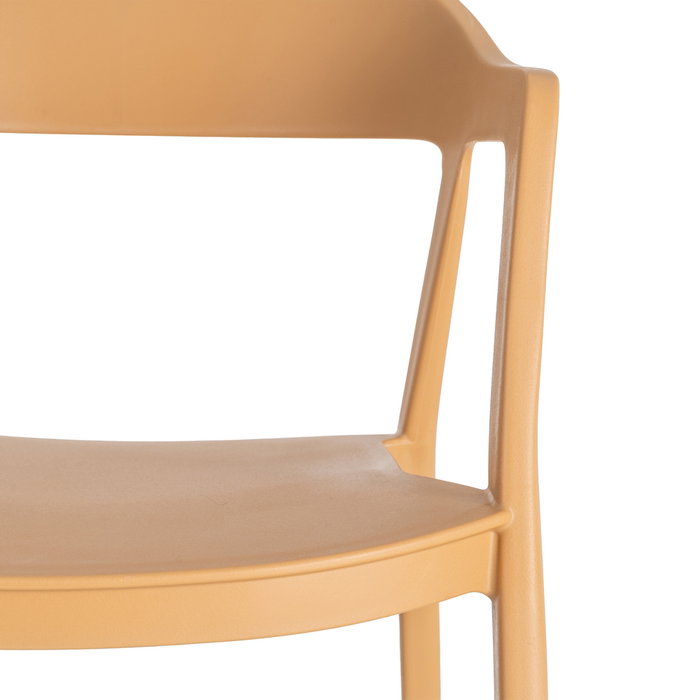 Silla Apilable Ocre Pp Contract 52 X 52 X 80 cm (Set de 2)