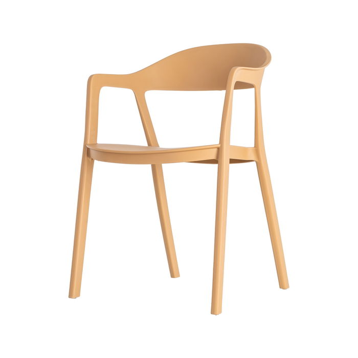 Silla Apilable Ocre Pp Contract 52 X 52 X 80 cm (Set de 2)