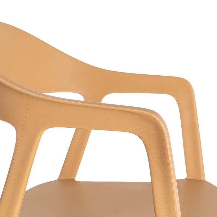 Silla Apilable Ocre Pp Contract 52 X 52 X 80 cm (Set de 2)