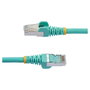 StarTech.com Cable de Red Ethernet Cat6a 3m Aguamarina LSZH PoE++ 100W