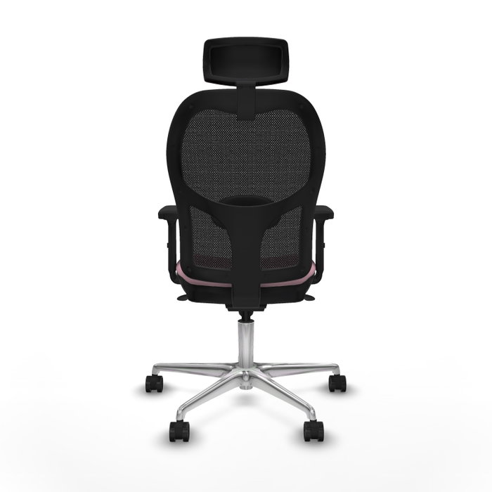 PIQUERAS Y CRESPO Silla de oficina Jorquera Rosa y Negra