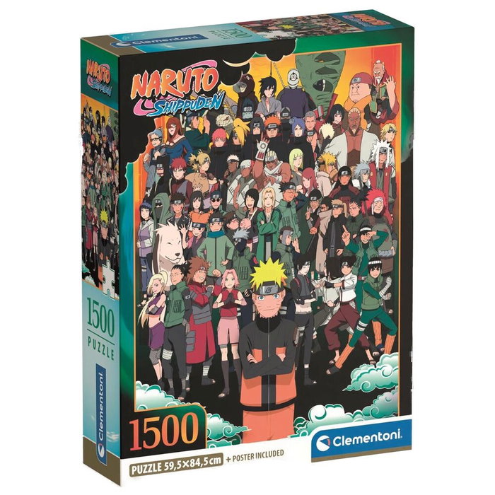Clementoni Puzzle Naruto Shippuden 1500 Piezas 59,2x84,3cm Clementoni Puzzle Naruto Shippuden 1500 Piezas 59,2x84,3cm