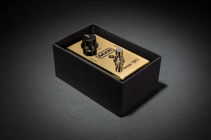 MXR Pedal Phase 90 Gold - 50 Aniversario, Pedal de efectos de phaser dorado edición especial MXR Pedal Phase 90 Gold - 50 Aniversario, Pedal de efectos de phaser dorado edición especial