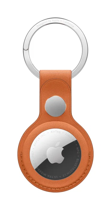 Apple MGFY4ZM/A Anillo Llavero para AirTag - Naranja Fox Orange - Microtwill y Acero Inoxidable