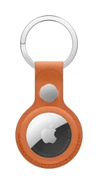 Apple MGFY4ZM/A Anillo Llavero para AirTag - Naranja Fox Orange - Microtwill y Acero Inoxidable