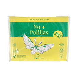BIOAROMA Pack No + Polillas Saquito Perfumado 5Uds. Antinsectos y Antpolillas con Neem, Eucalipto, Citronella y Alcanfor