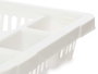 Kinvara Escurridor Plato Plástico Pequeño Blanco 42.5 x 7 x 29.5 cm (Set de 24)