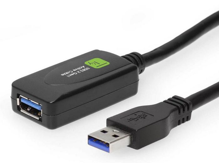 Techly Cable Extensor USB 3.2 SuperSpeed+ 5 Gbps 5 Metros Negro - Alargador de Señal USB para PC, Mac, PlayStation, Xbox, Impresora, Teclado, Ratón