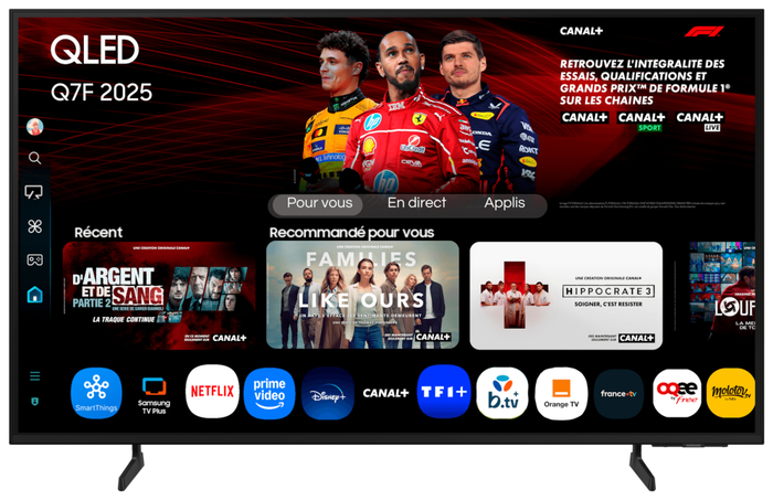 Samsung QLED 4K UHD 55 Pulgadas Q7F Smart TV 2025 con Procesador Q4 AI y Vision AI