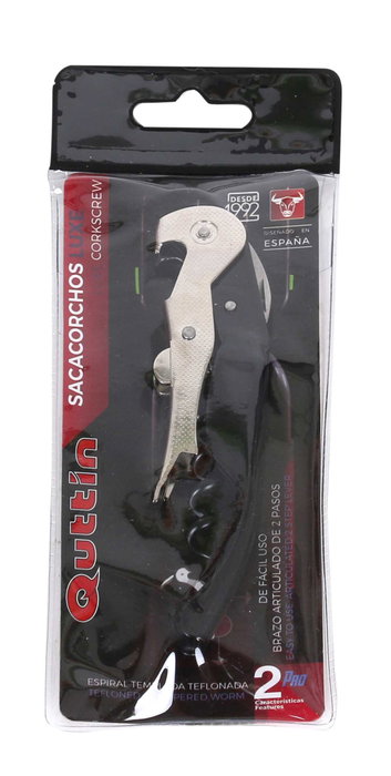 Quttin Abridor Sacacorchos Profesional Botón 12.5x3 cm 96 g (18 Unidades)