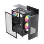 Einarex P100 RGB Caja ATX Semitorre Negra 3 Ventiladores EXCS-PL-100R-B