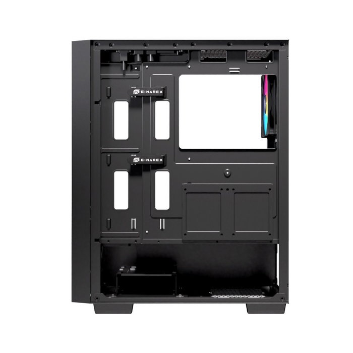 Einarex P100 RGB Caja ATX Semitorre Negra 3 Ventiladores EXCS-PL-100R-B