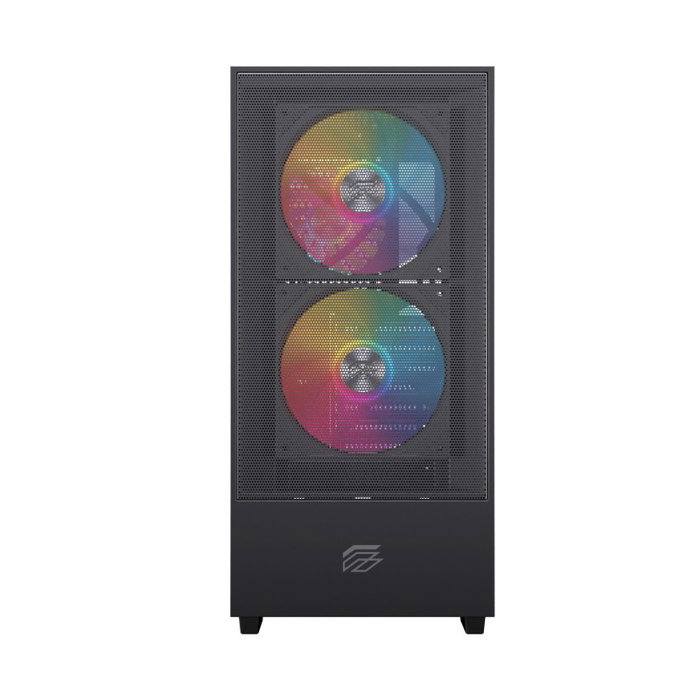 Einarex P100 RGB Caja ATX Semitorre Negra 3 Ventiladores EXCS-PL-100R-B